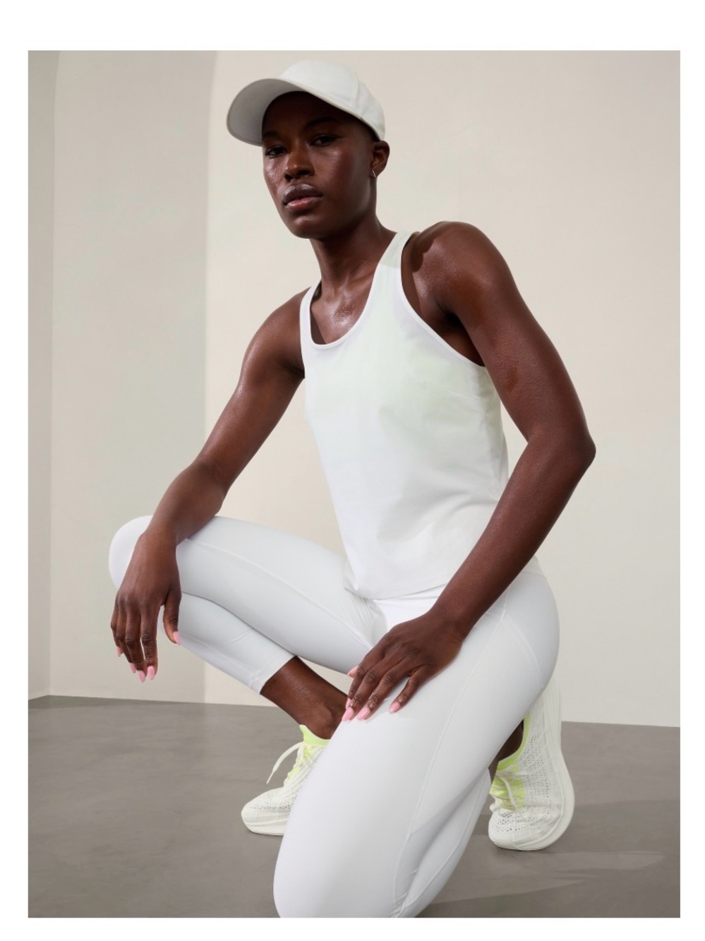 Athleta Navigate Tank, stark white, XL